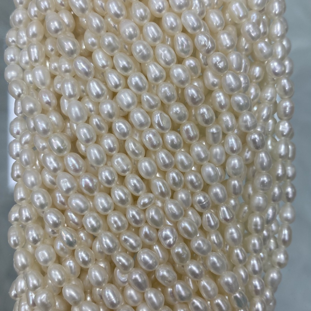 4-5mm Natural Freshwater Pearls, High-Luster, DIY Accessories