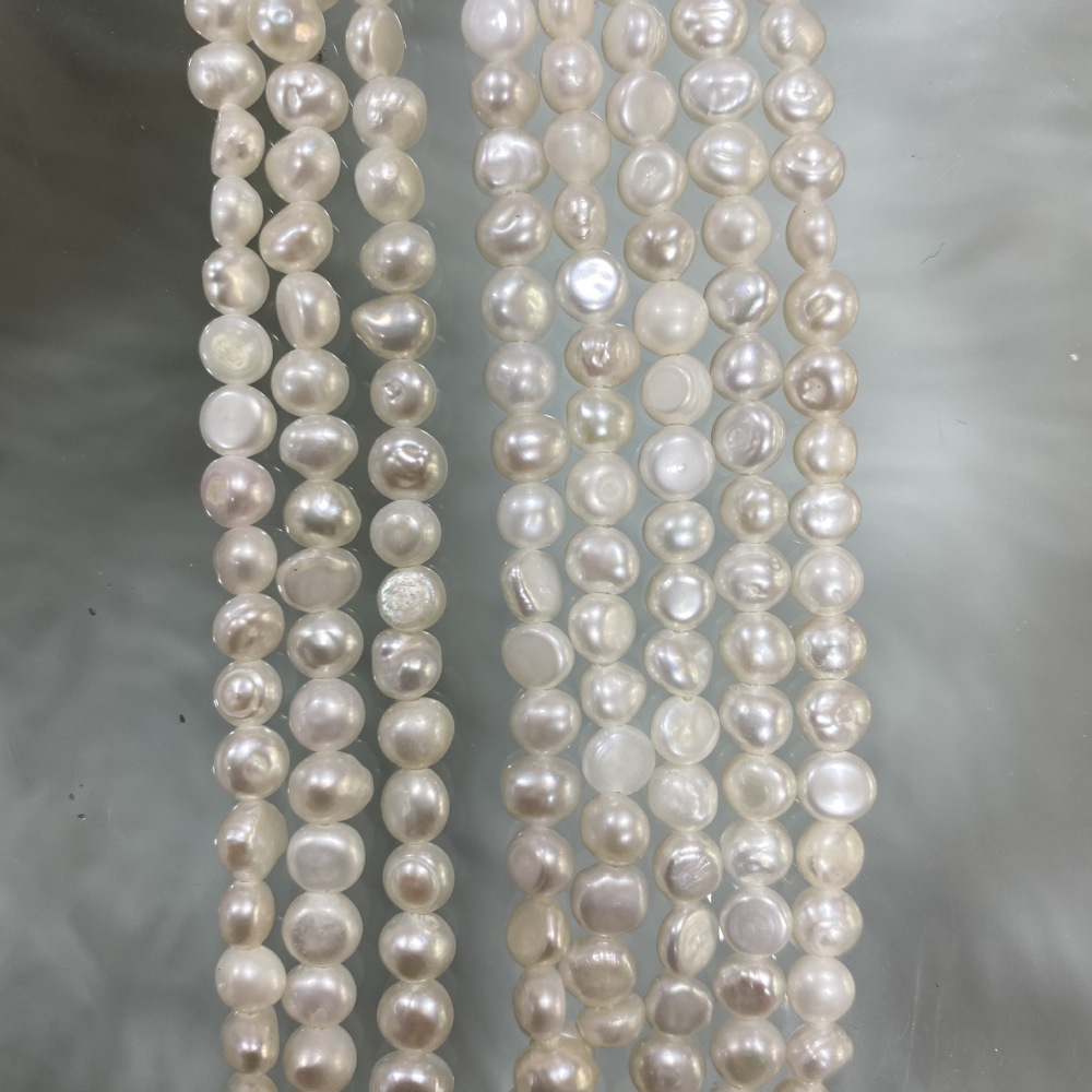 5-6mm Natural Baroque Freshwater Pearls, High Luster, DIY Accessories