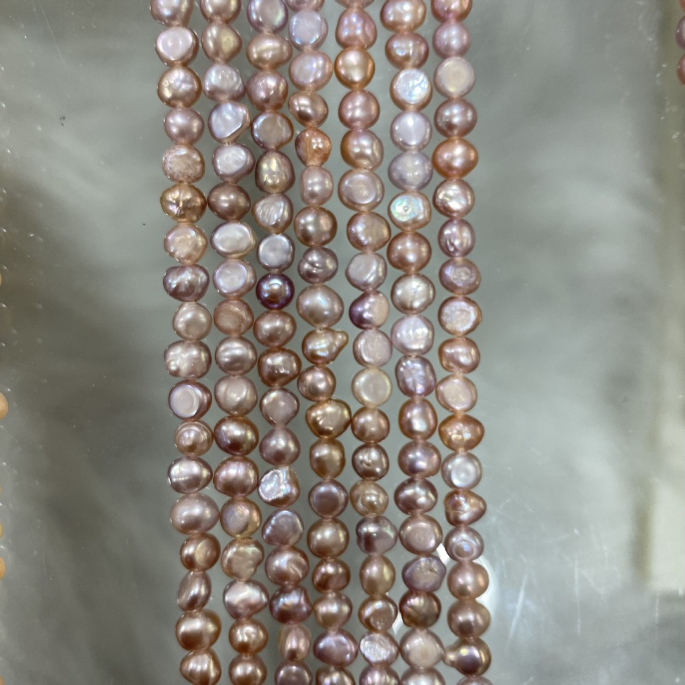 5-6mm Natural Baroque Freshwater Pearls, High Luster, DIY Accessories