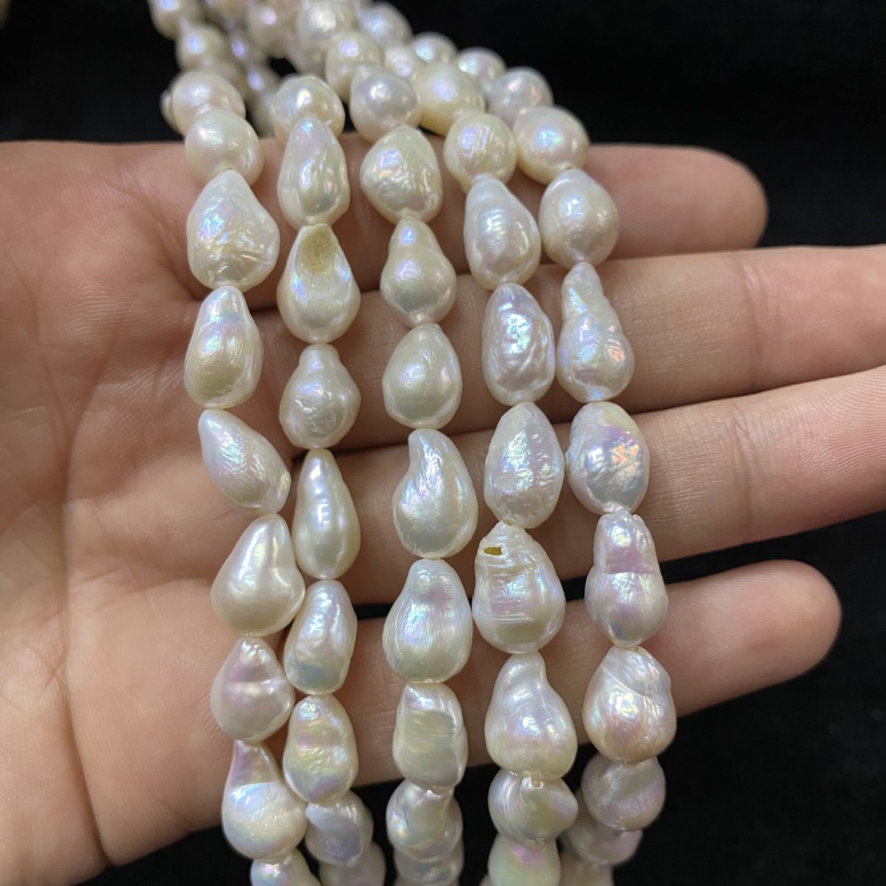 6-8mm Natural Baroque Teardrop-Shaped Freshwater Pearl DIY Accessories