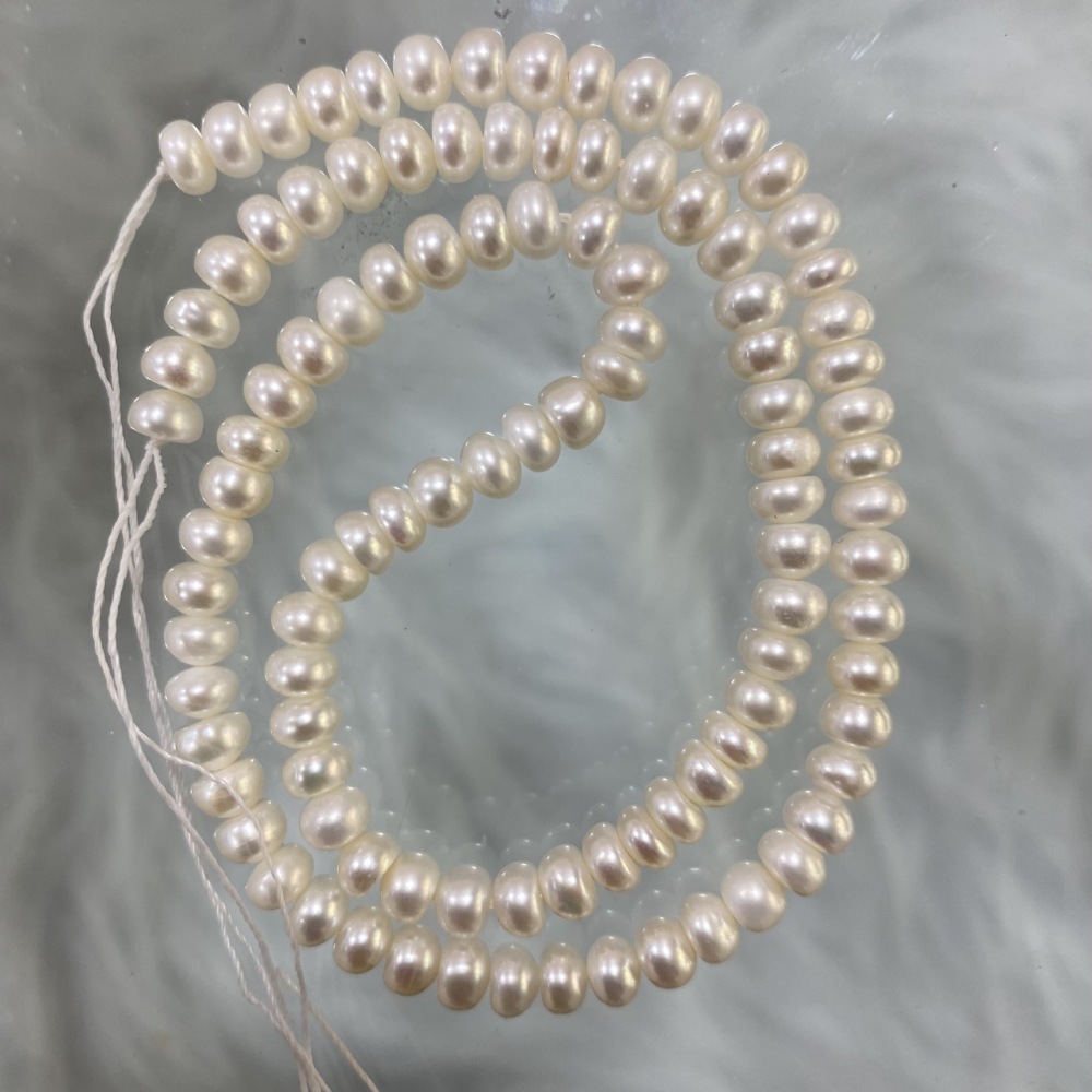 5-6mm Natural Freshwater Pearls, Bread Beads, High Luster, DIY Accessories