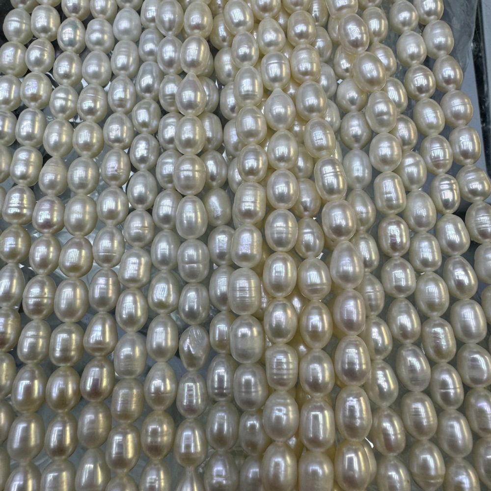 6-7mm Natural Freshwater Pearls, High Luster, Slight Texture, DIY Accessories