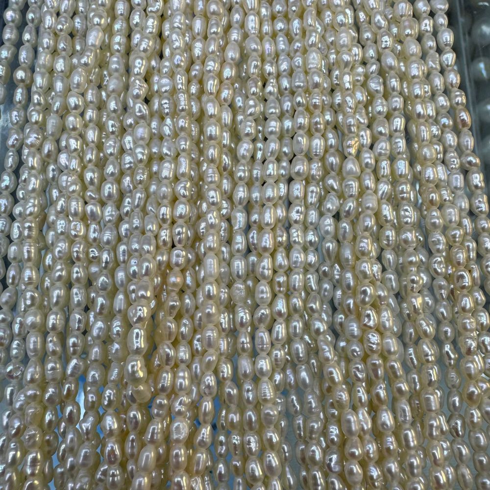 2-3-4mm Natural Freshwater Pearls, High Luster, Seed Beads, DIY Accessories