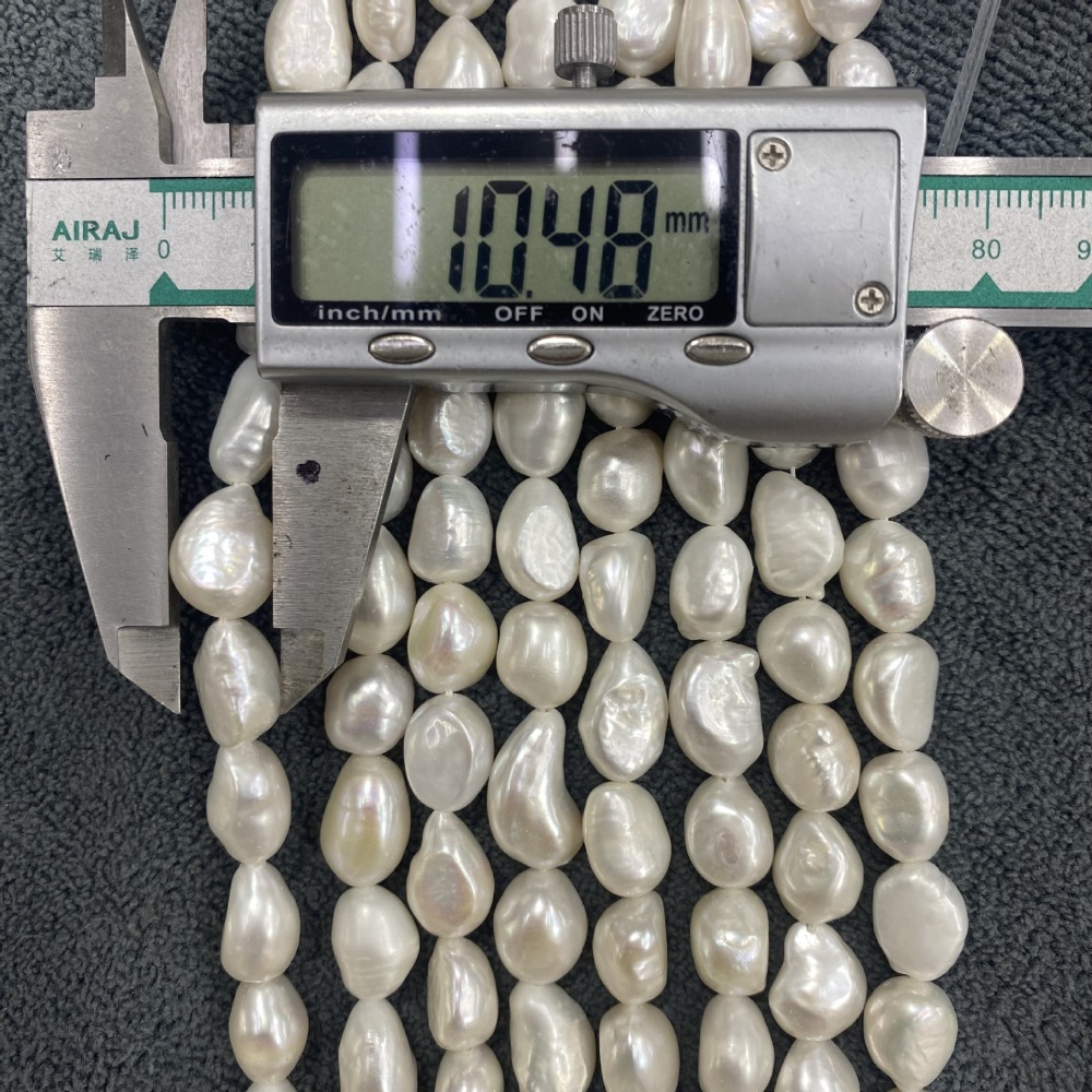 10-11mm Natural Baroque Freshwater Near-Round Pearl DIY Accessories