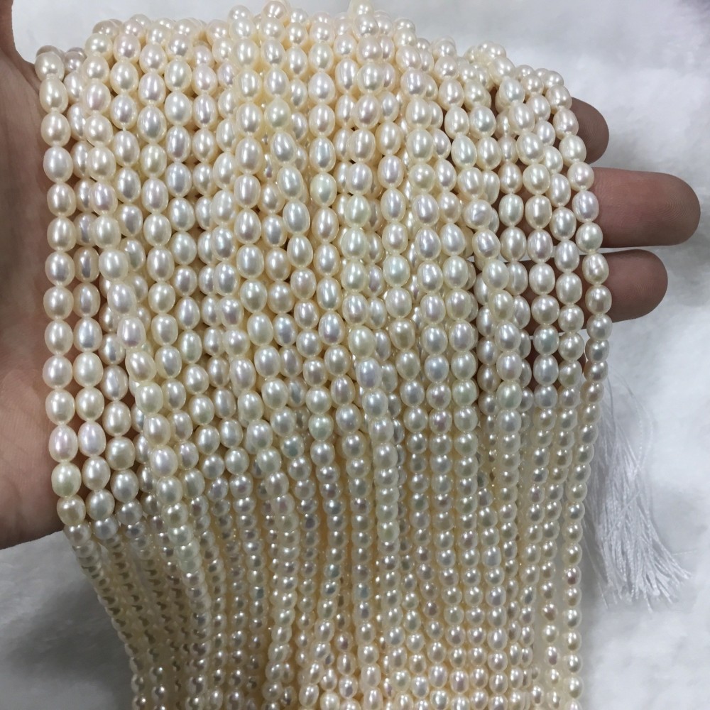 4-5mm Natural Freshwater Pearls, High Luster, DIY Accessories