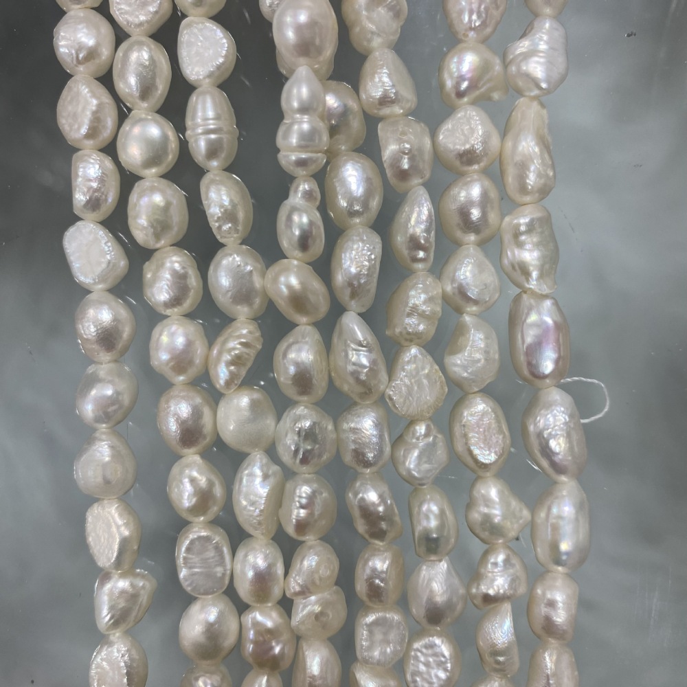7-8mm Natural Baroque Freshwater Pearls, Wrinkled Skin, High Luster, DIY Accessories
