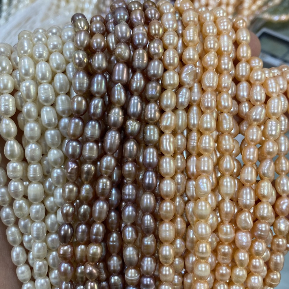 4-5mm Natural Freshwater Pearls, High Luster, Slight White Veins, DIY Accessories