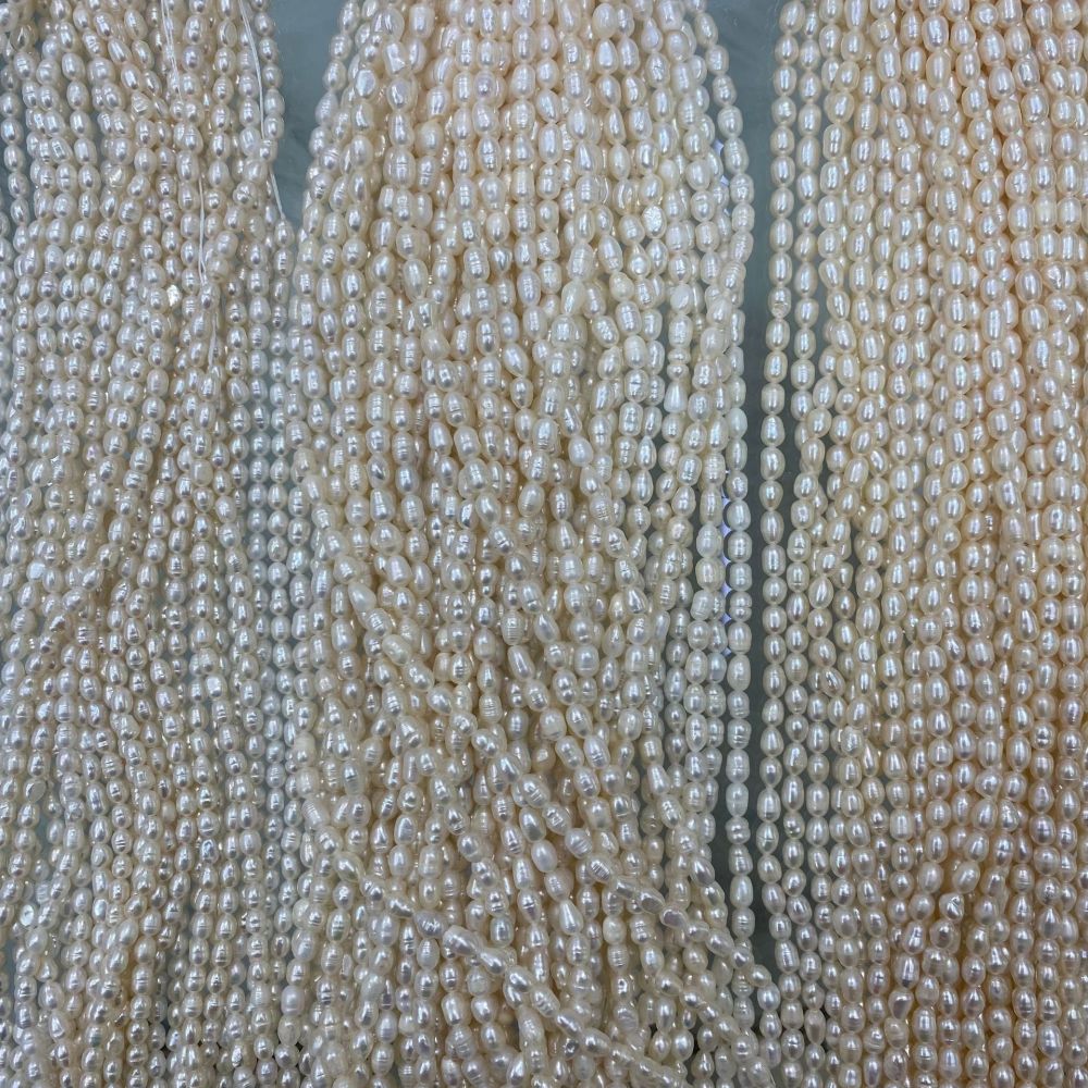 4-5mm Natural Freshwater Pearls, High Luster, Seed Beads, DIY Accessories