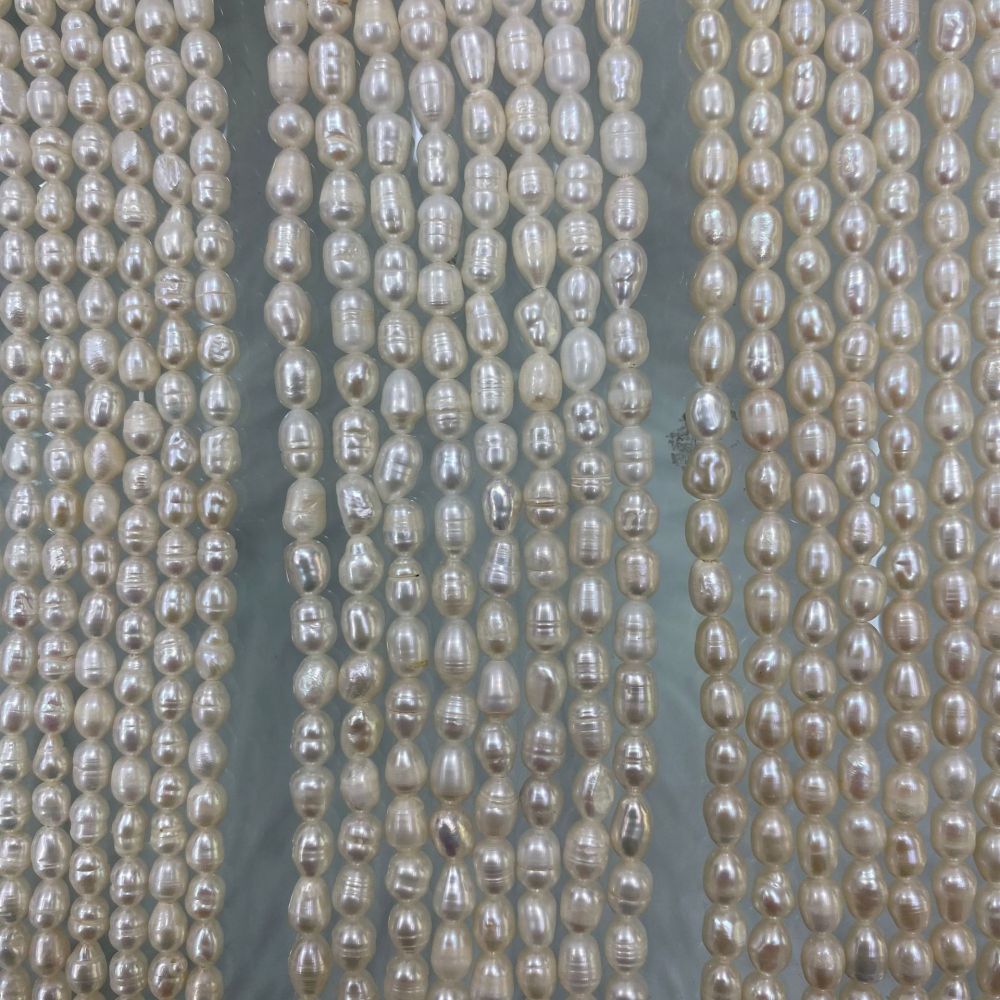 4-5mm Natural Freshwater Pearls, High Luster, Seed Beads, DIY Accessories