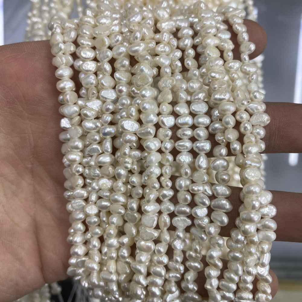 4-5mm Natural Baroque Freshwater Pearl DIY Accessories