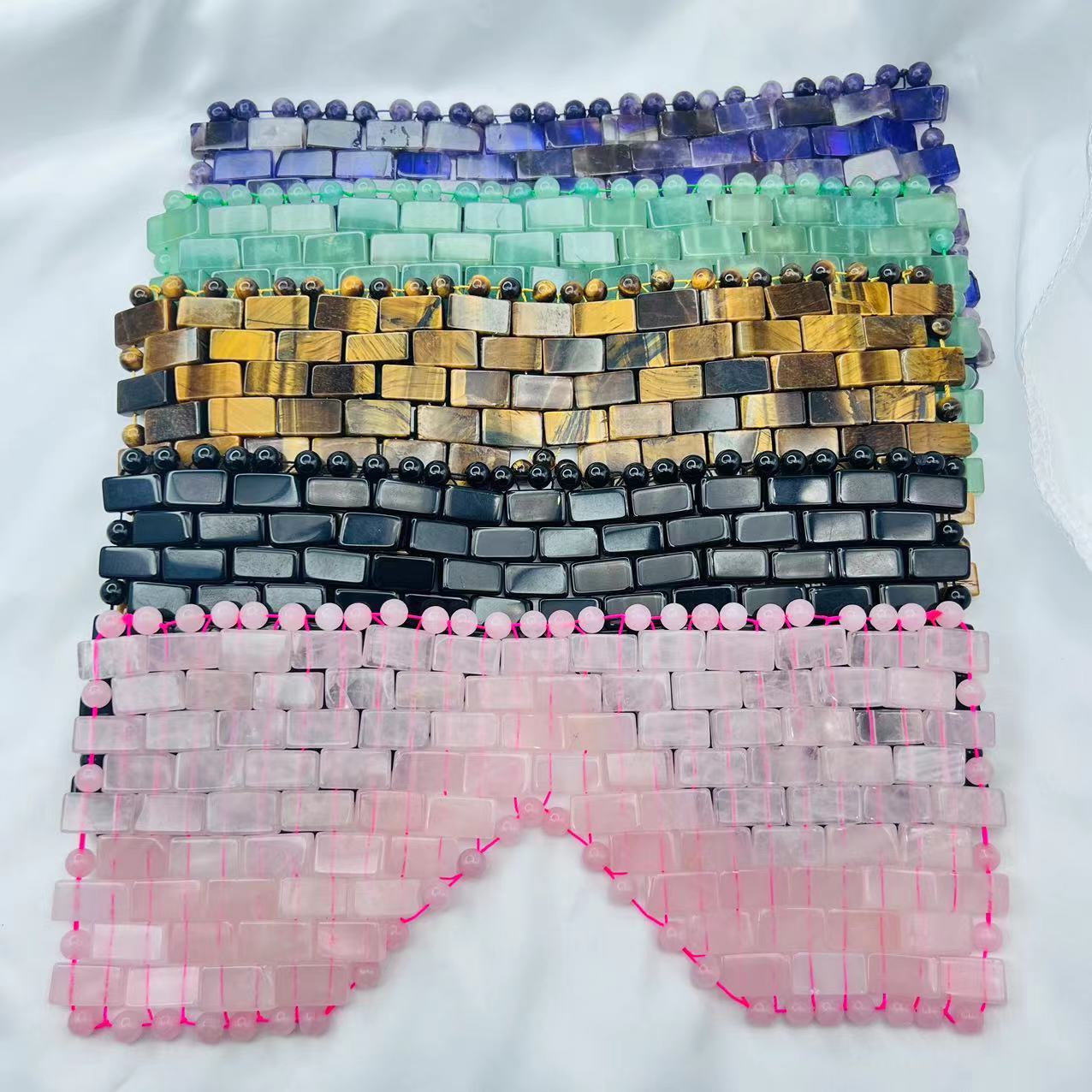 Natural Crystal Handwoven Beauty SPA Eye Mask/Face Mask - AB Quality