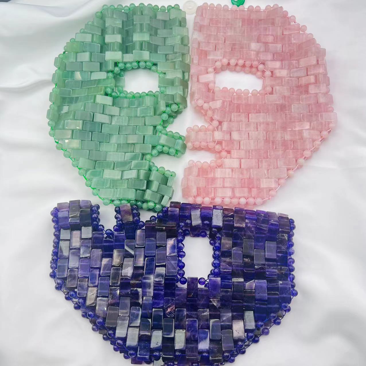 Natural Crystal and Jade Face Mask for Facial Beauty and Care