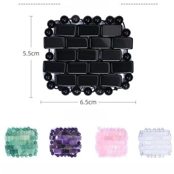 Jade eyelid/eye mask, hand-woven eye mask