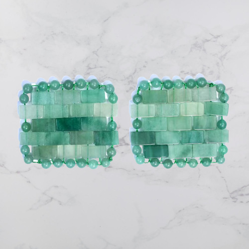 Jade eyelid/eye mask, hand-woven eye mask