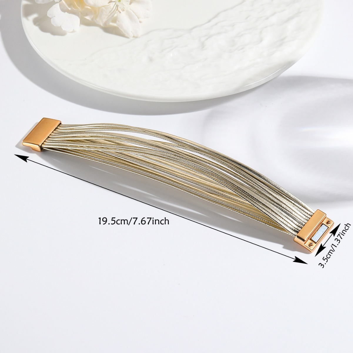 MYK1965-Multi-strand PU magnetic buckle bracelet