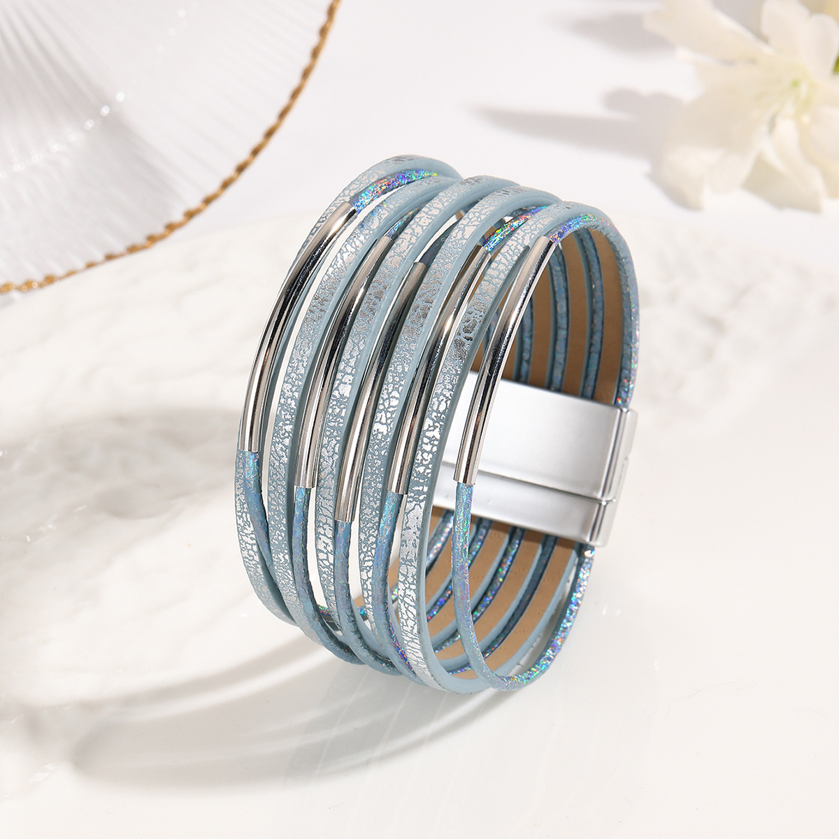 MYK1984-Magnetic buckle multi-layer bracelet Christmas and Valentine's Day gift