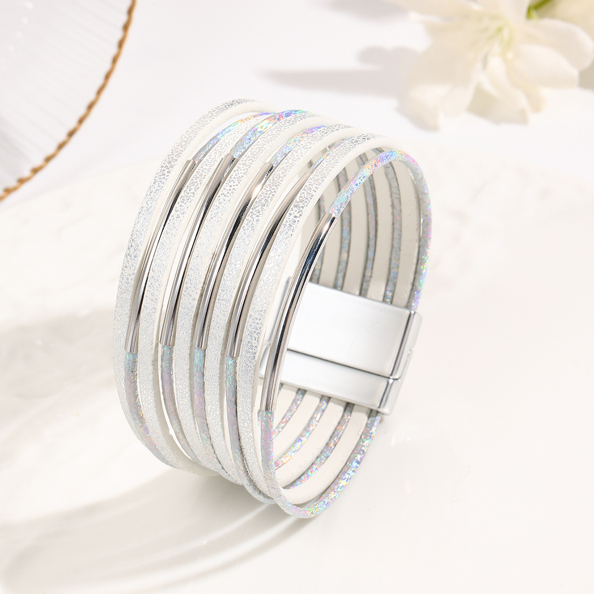 MYK1984-Magnetic buckle multi-layer bracelet Christmas and Valentine's Day gift