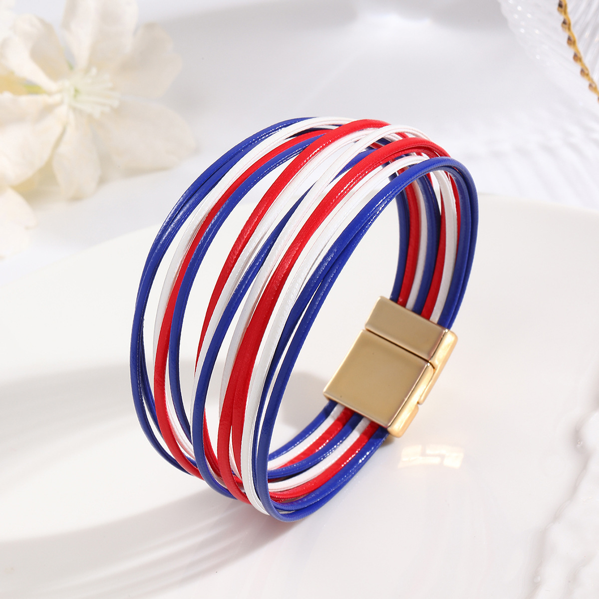 MYK1995-Bohemian Multi-Layer Wristband PU Leather Bracelet