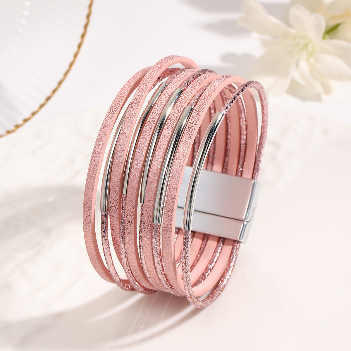 MYK1984-Magnetic buckle multi-layer bracelet Christmas and Valentine's Day gift