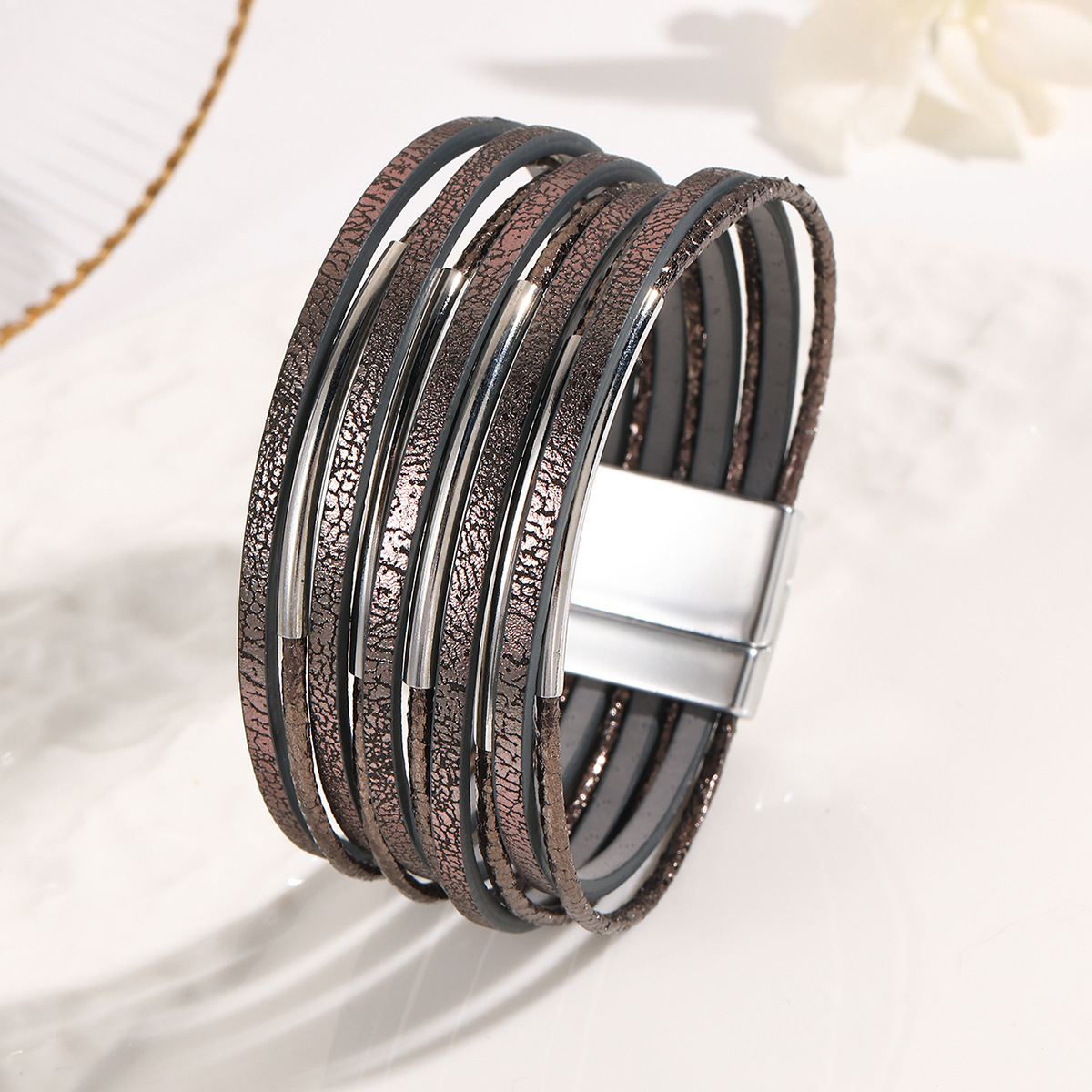 MYK1984-Magnetic buckle multi-layer bracelet Christmas and Valentine's Day gift