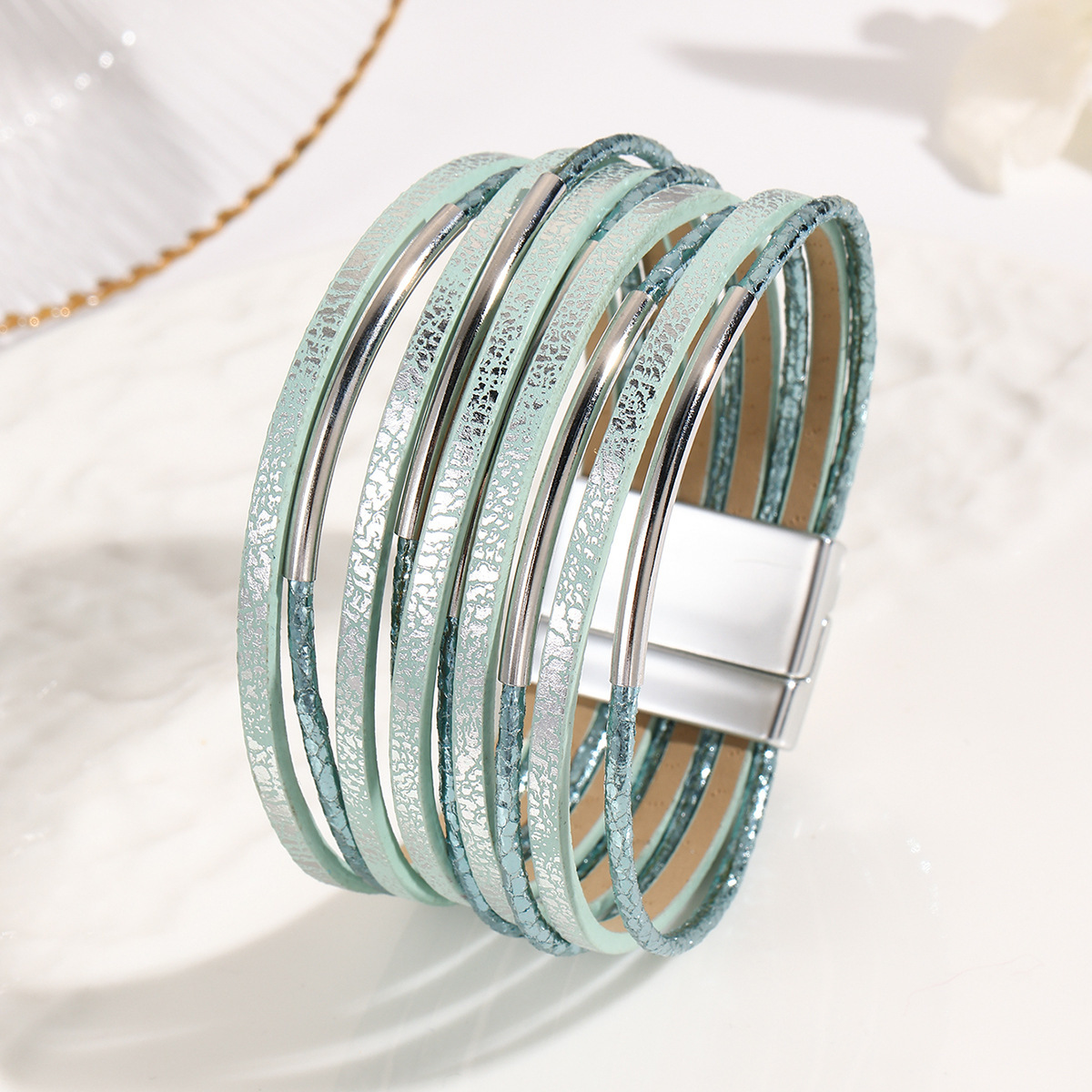 MYK1984-Magnetic buckle multi-layer bracelet Christmas and Valentine's Day gift