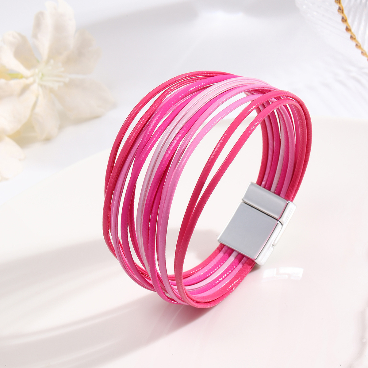 MYK1995-Bohemian Multi-Layer Wristband PU Leather Bracelet