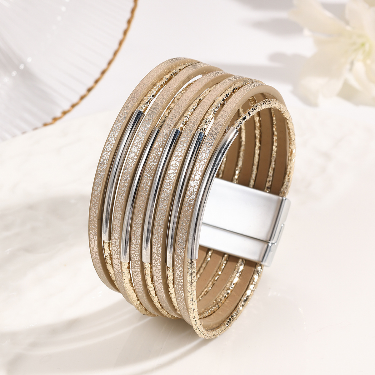 MYK1984-Magnetic buckle multi-layer bracelet Christmas and Valentine's Day gift
