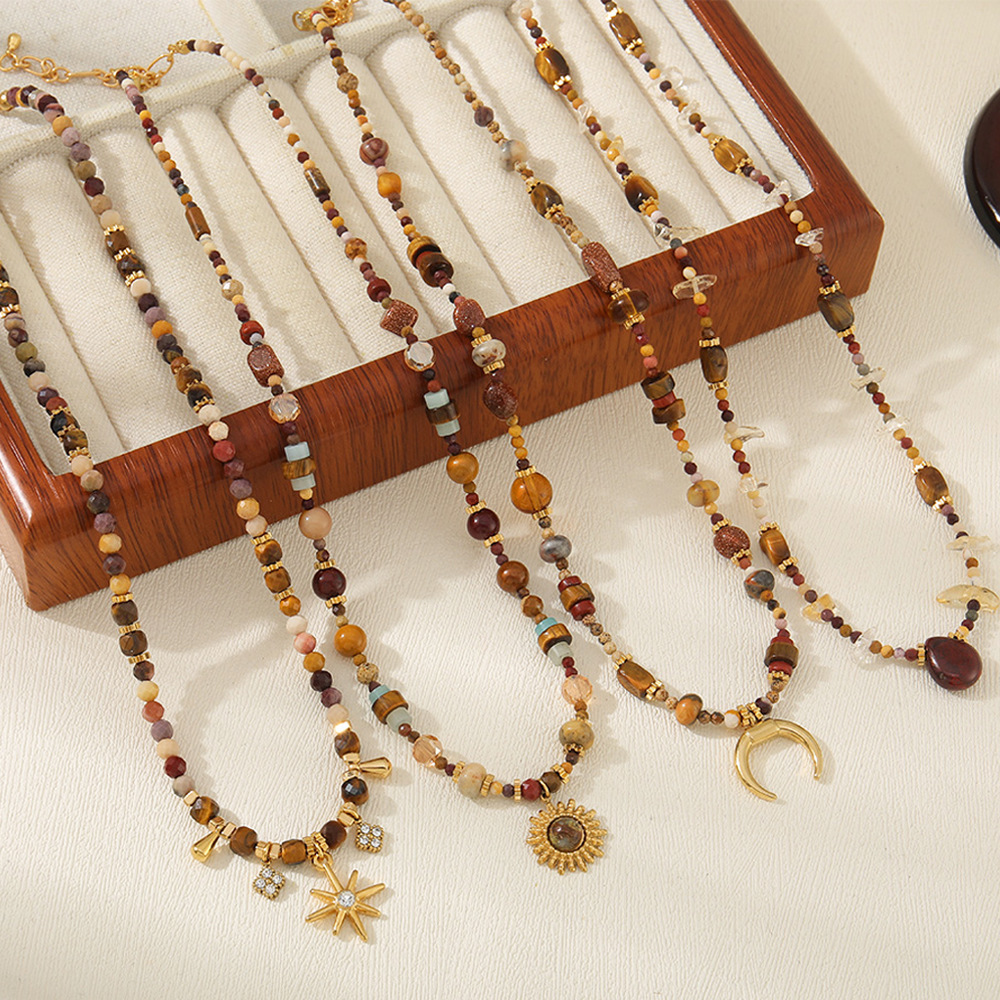 MYK2019-Maillard-style handmade old-money style beaded necklace