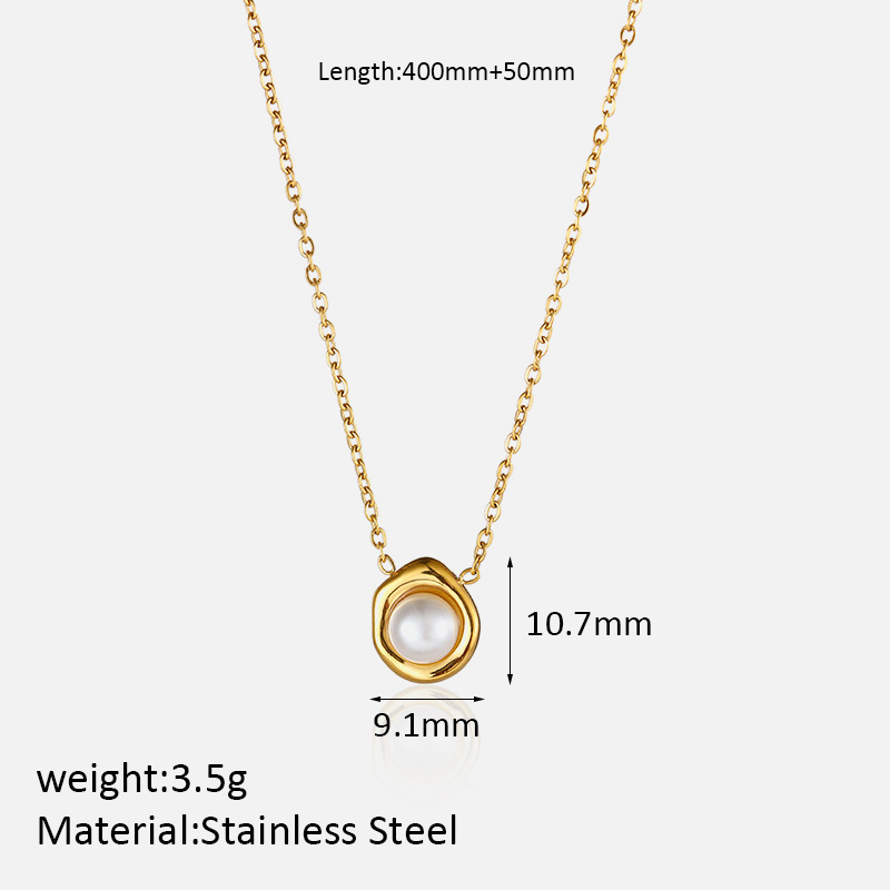 MYK2040-French retro braided star and moon stainless steel necklace, unique and stylish.