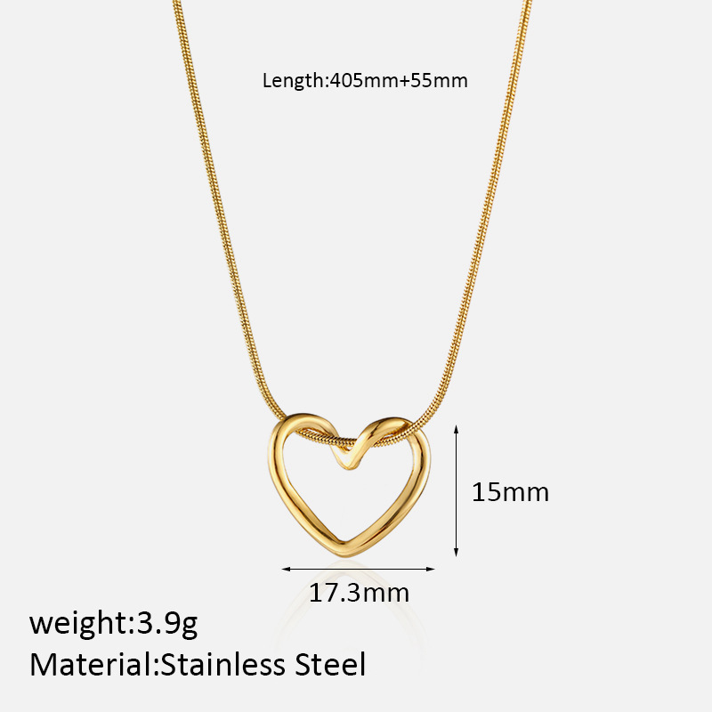 MYK2040-French retro braided star and moon stainless steel necklace, unique and stylish.
