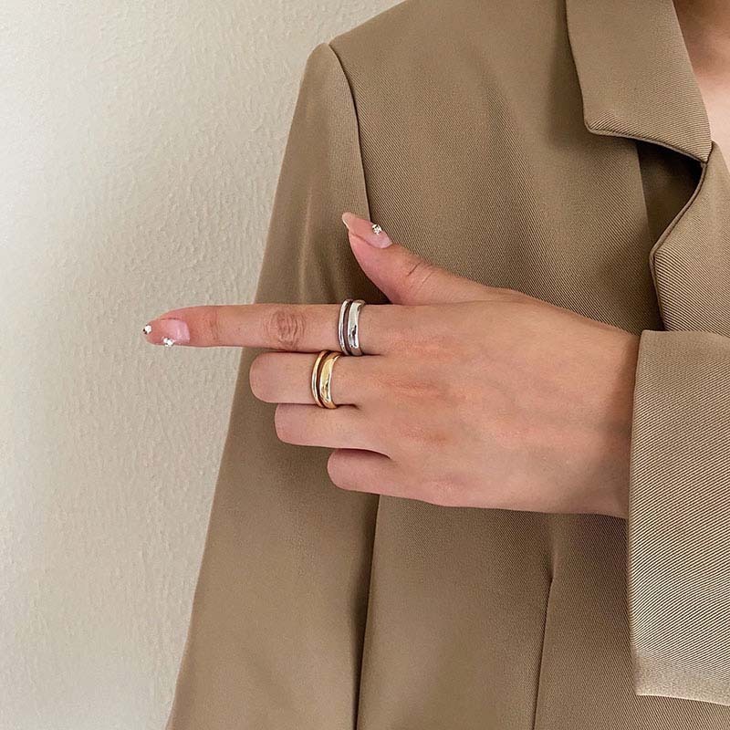 Simple and stylish plain ring