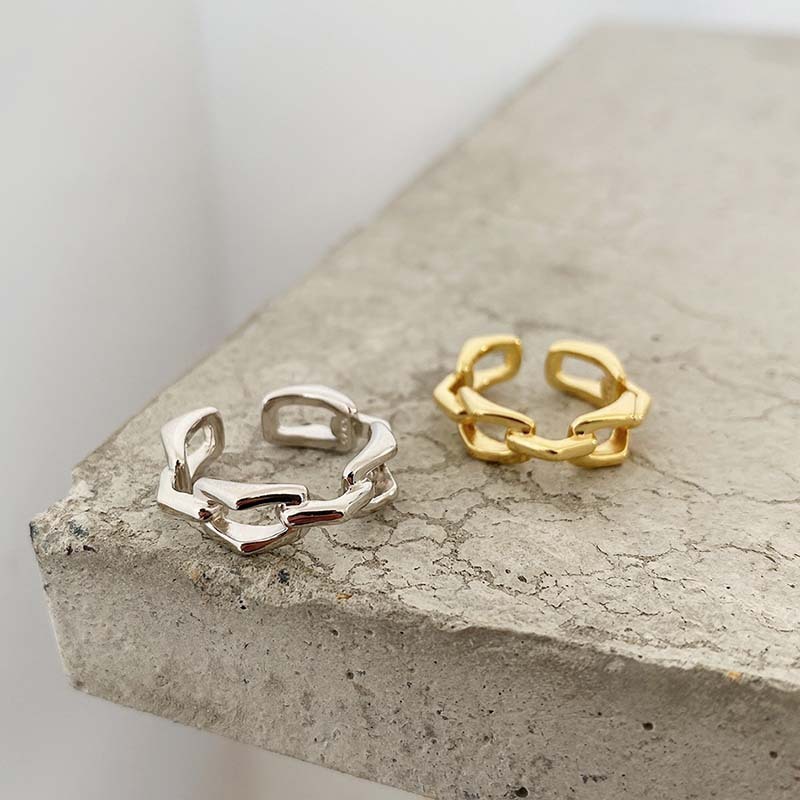 Metallic Index Finger Niche Luxury Open Ring