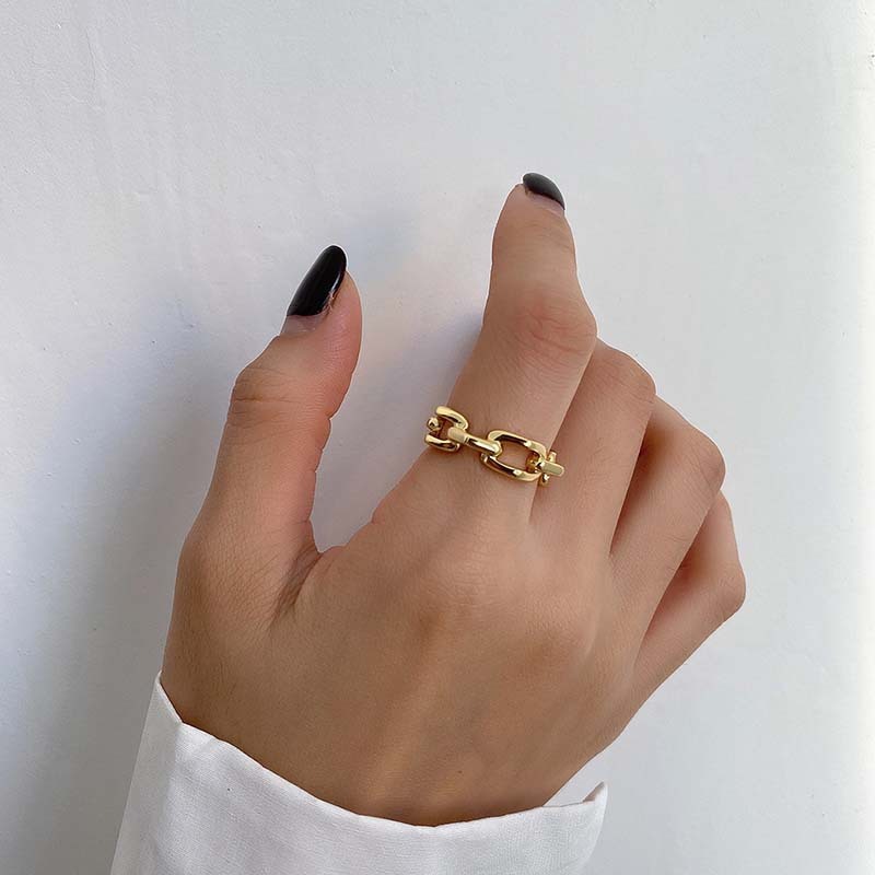 Metallic Index Finger Niche Luxury Open Ring