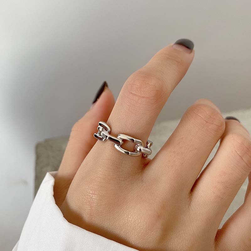 Metallic Index Finger Niche Luxury Open Ring