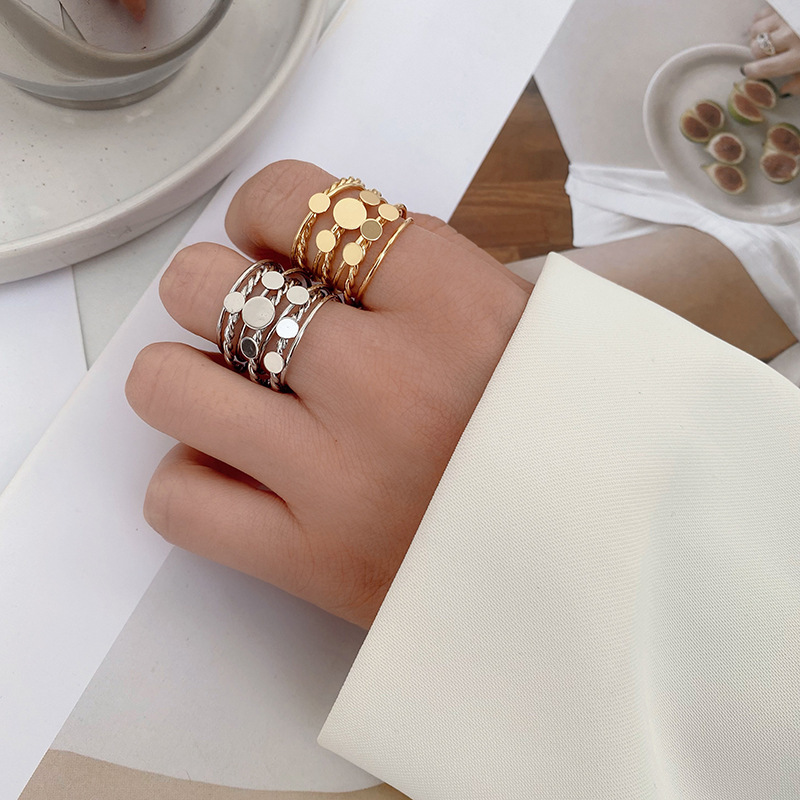 Trendy and unique multi-layered ring