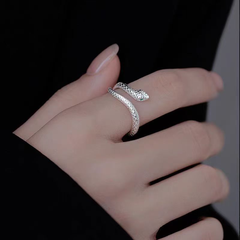Snake Ring, Silver Snake Design