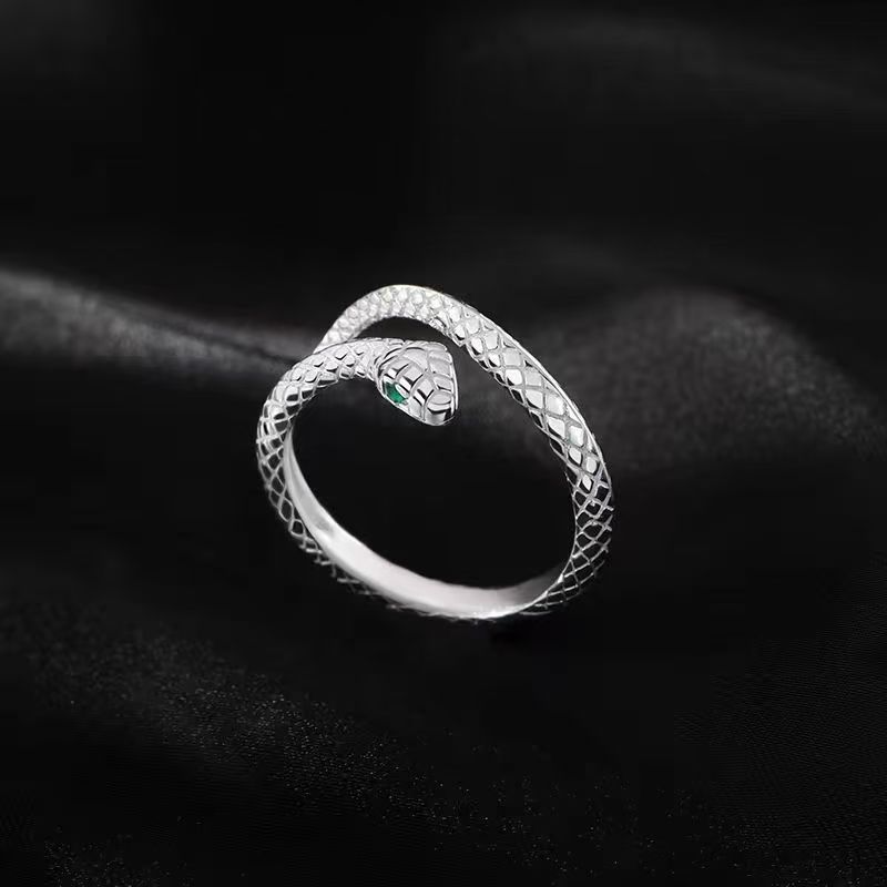 Snake Ring, Silver Snake Design