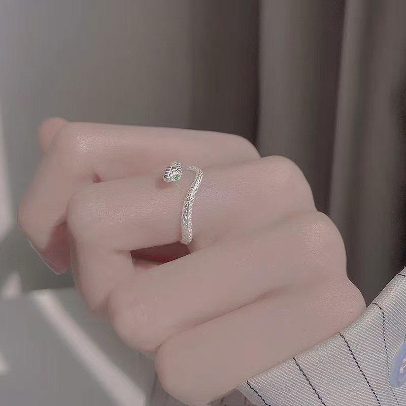 Snake Ring, Silver Snake Design