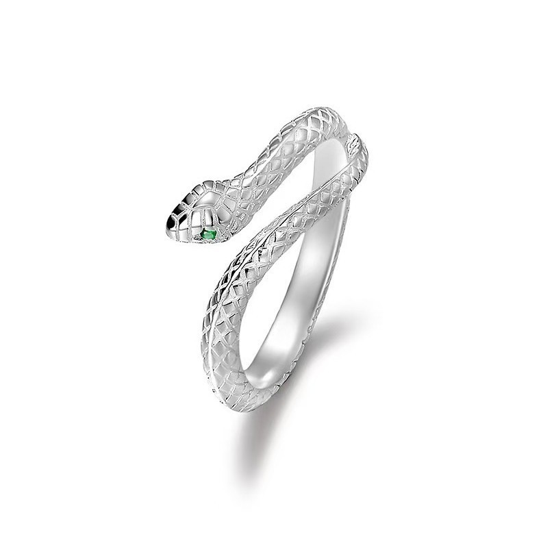 Snake Ring, Silver Snake Design