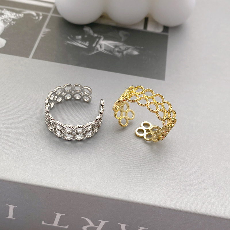 Minimalist and understated openwork ring