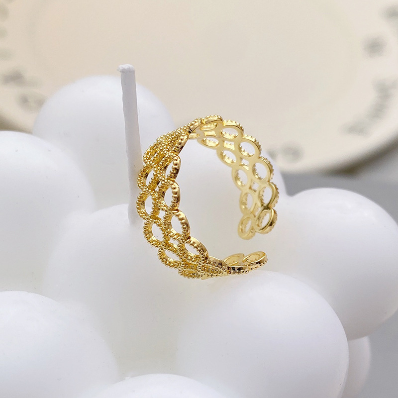 Minimalist and understated openwork ring