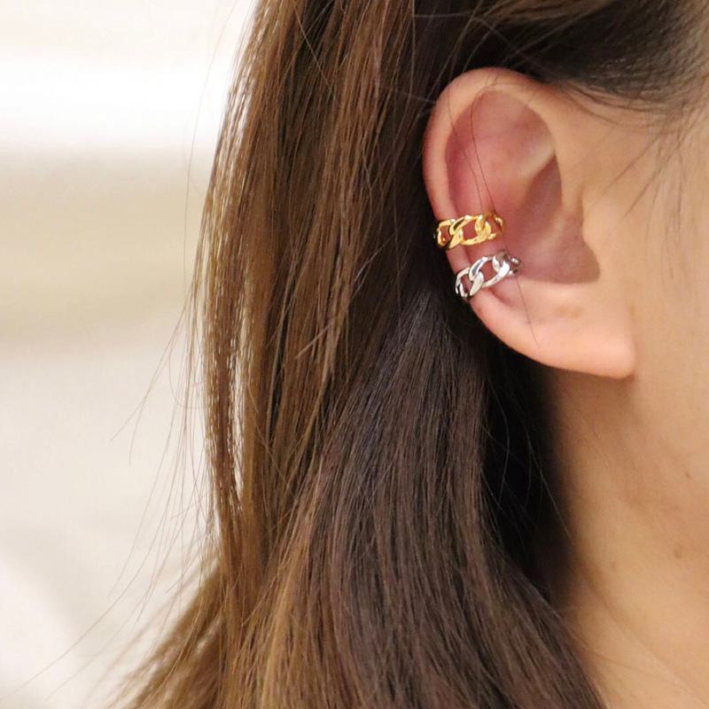 Stylish Metal Braided Hollow Ear Clip for No Piercings