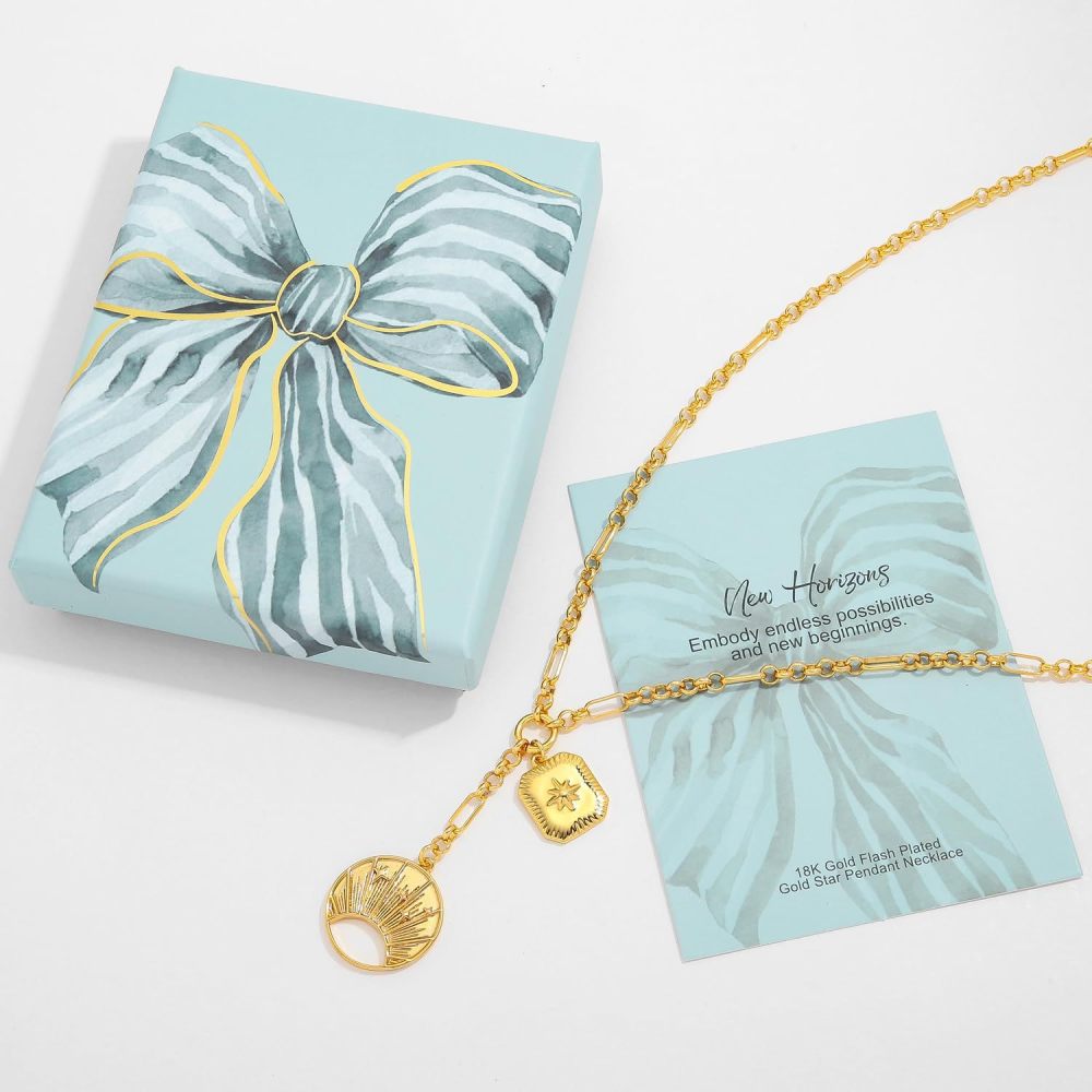 New Copper Plated 18K Gold Round Necklace