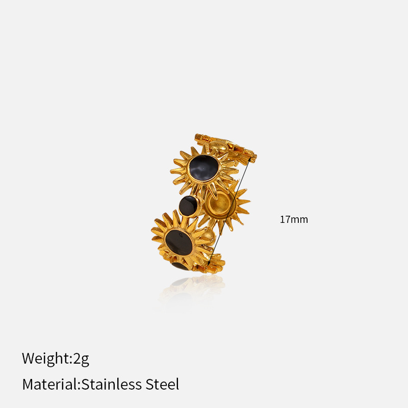 MYK2409-Stainless steel luxury fashion open ring