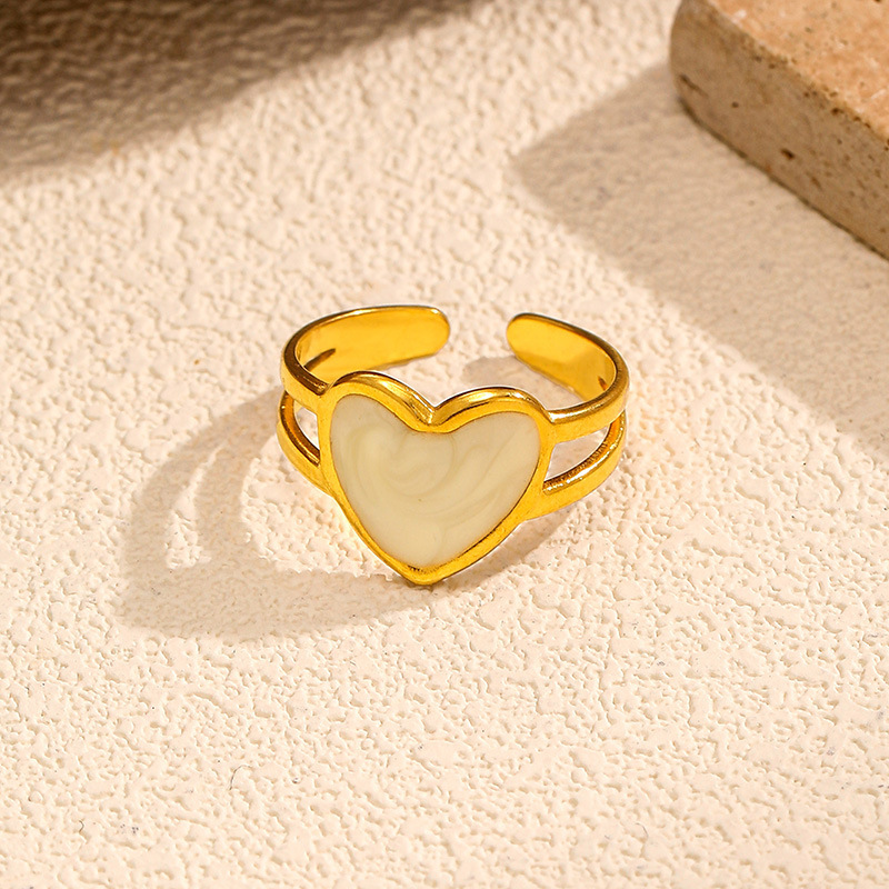 MYK2529-Stainless steel high-end fashion light luxury open ring