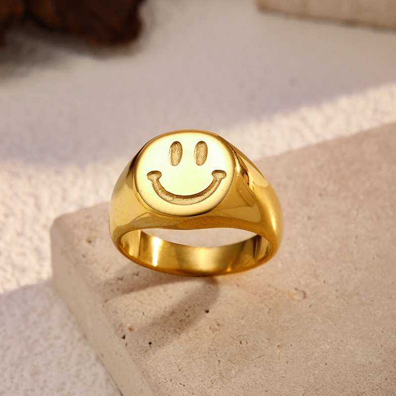 MYK2510-High-end stainless steel ring that won't fade