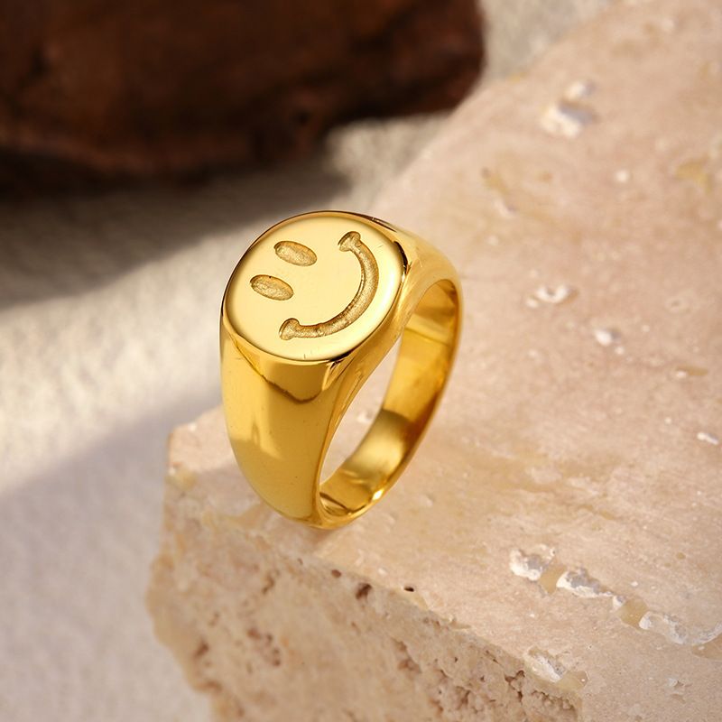 MYK2510-High-end stainless steel ring that won't fade