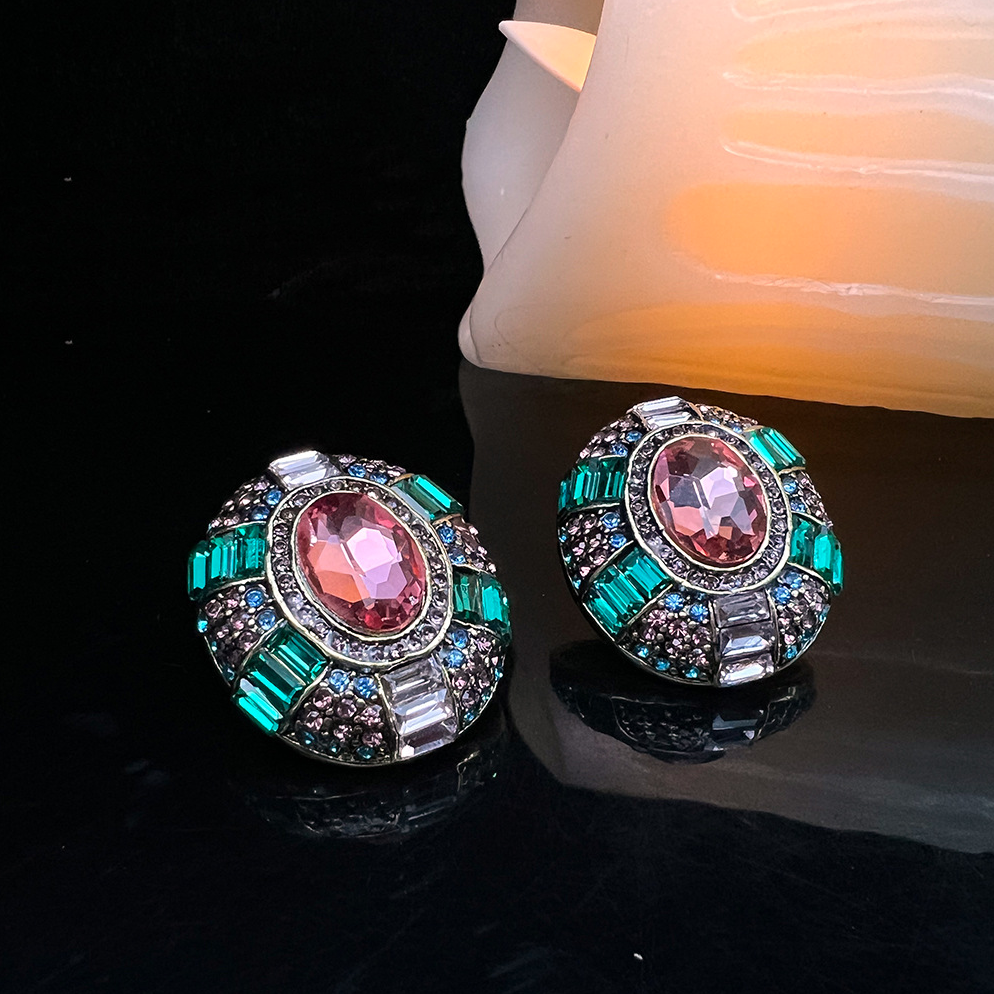 MYK2555-High-end Western antique full zircon crystal vintage marking set