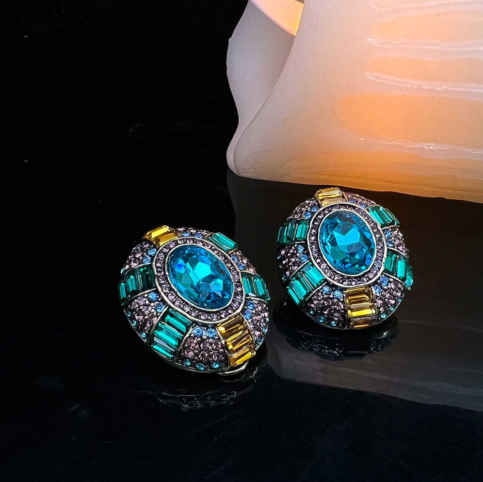 MYK2555-High-end Western antique full zircon crystal vintage marking set