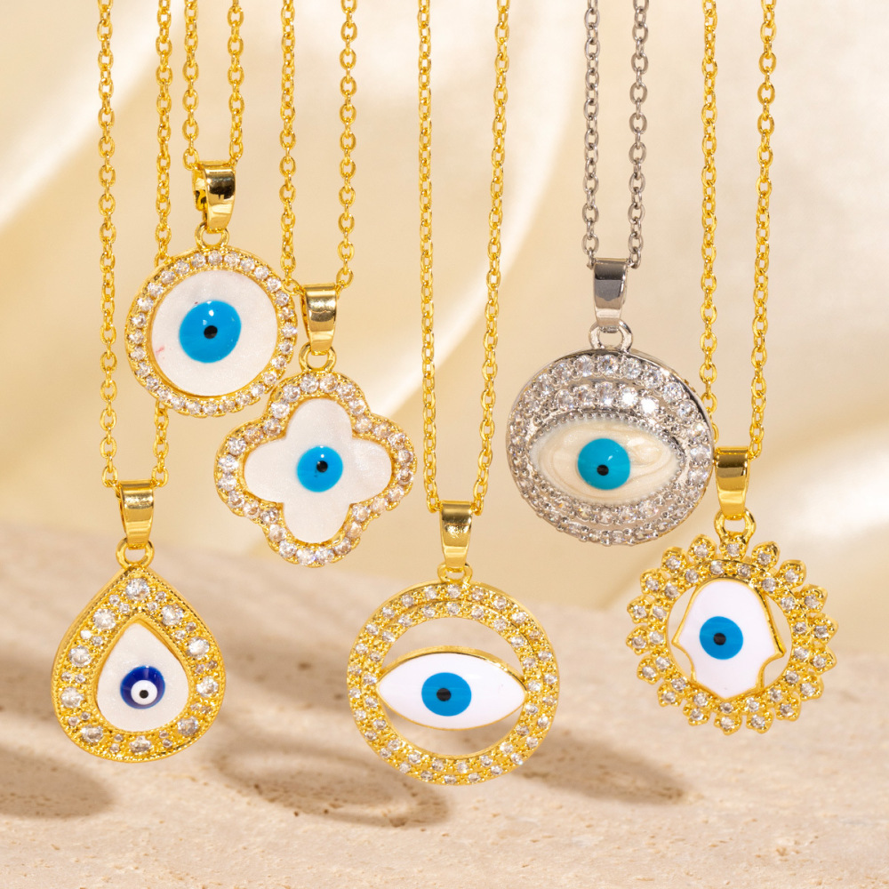 Evil Eye Collarbone Necklace - Versatile